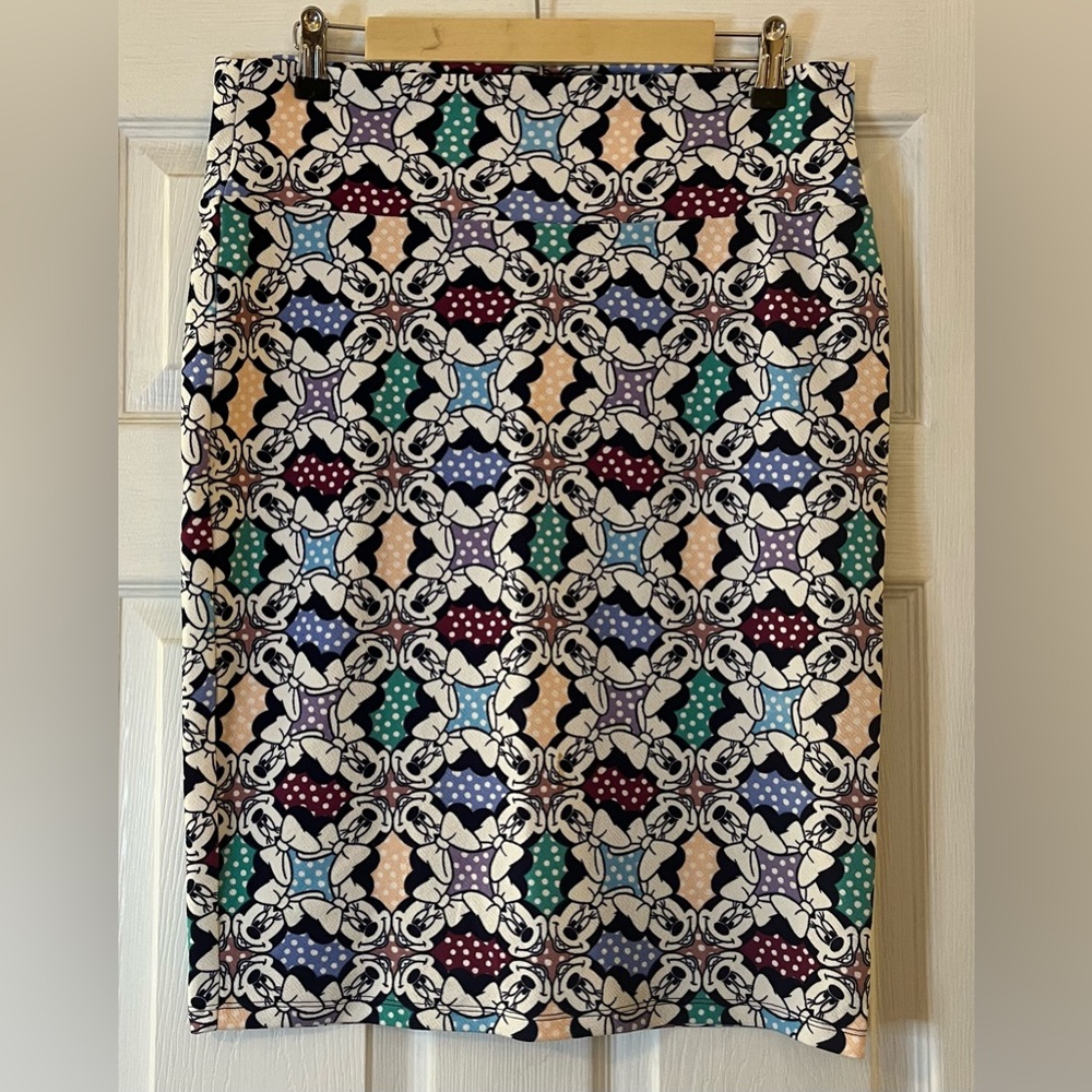 LuLaRoe Polka Dot Minnie Mouse Pencil Skirt